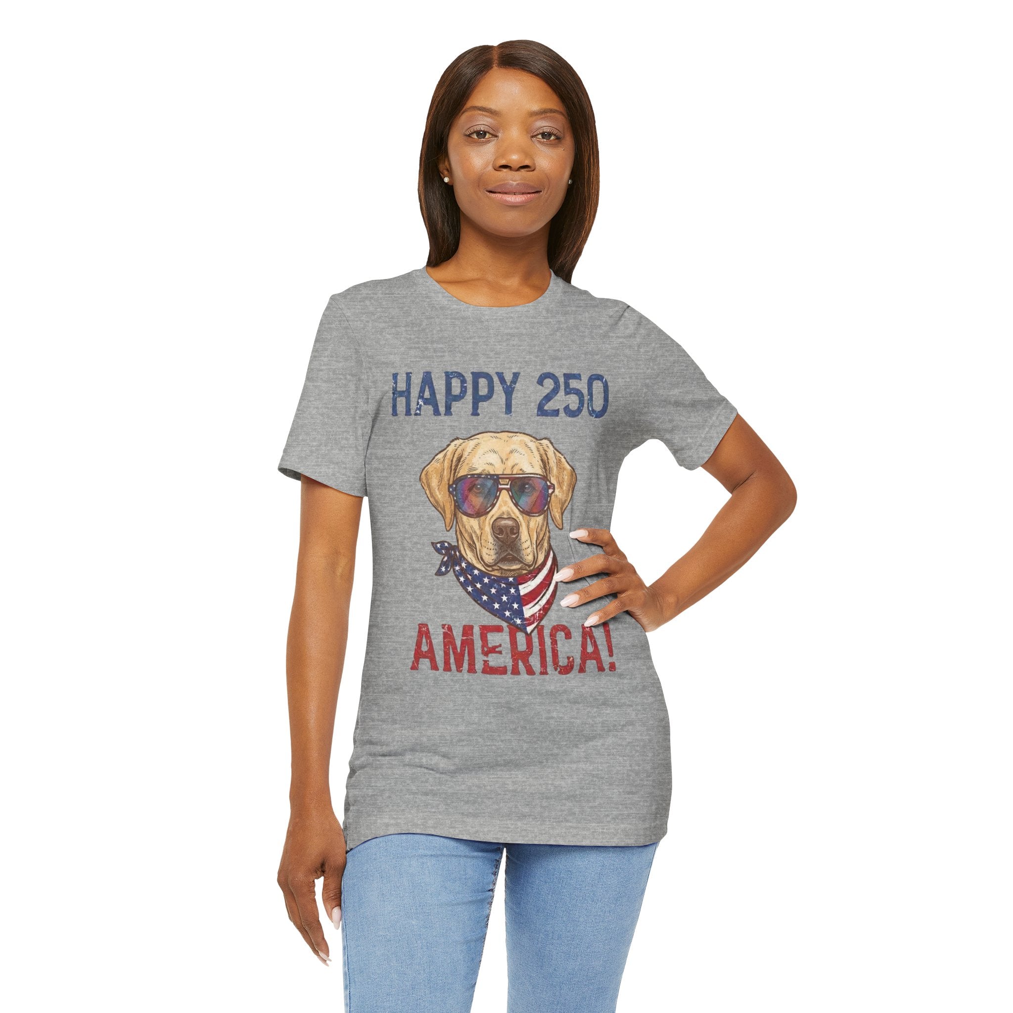 Patriotic Lab Dog Tee — 
