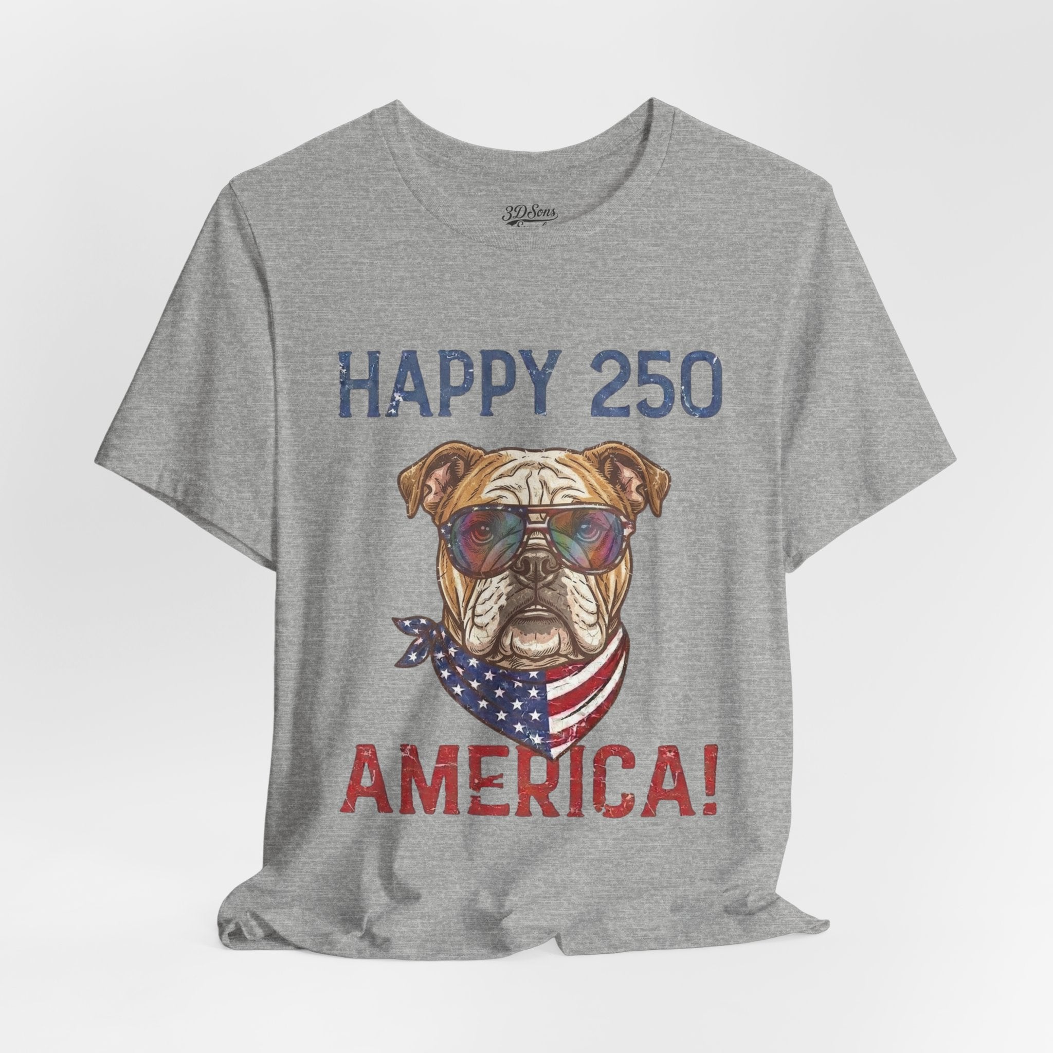 Patriotic Bulldog Tee - 