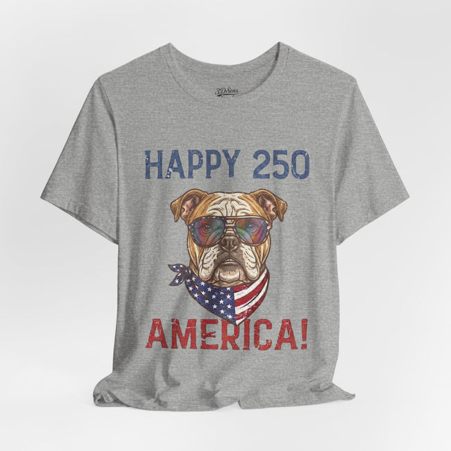 Patriotic Bulldog Tee - 