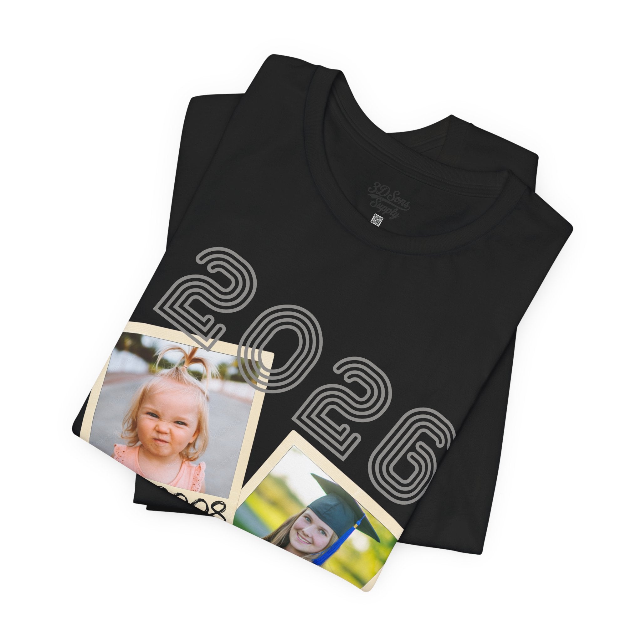 Personalized Custom Graduation & Parent Gift - Throwback Photo Memory Tee