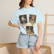 Personalized Polaroid Photo Tee — Custom 3 Image & Text Options