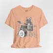 Drumming French Bulldog T-Shirt — Cute Dog Playing Drum Graphic Tee
