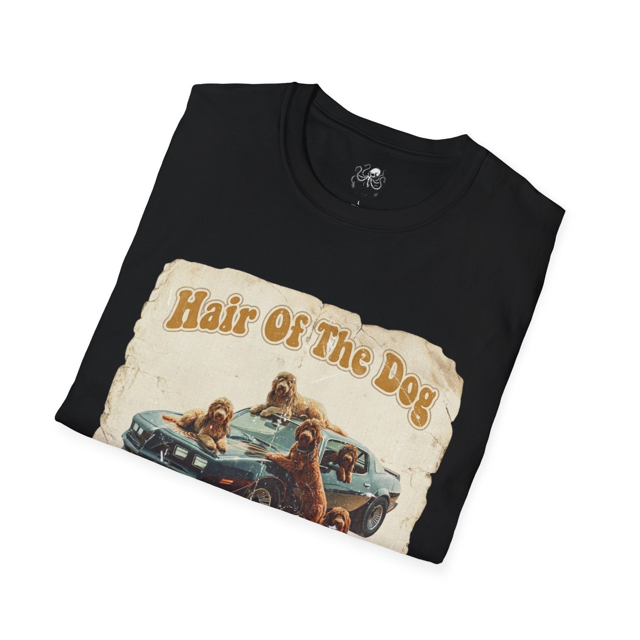 Hair of the Dog Vintage Retro Dog T-Shirt | Funny Dog Lover Graphic Tee – 3D Sons Supply Co
