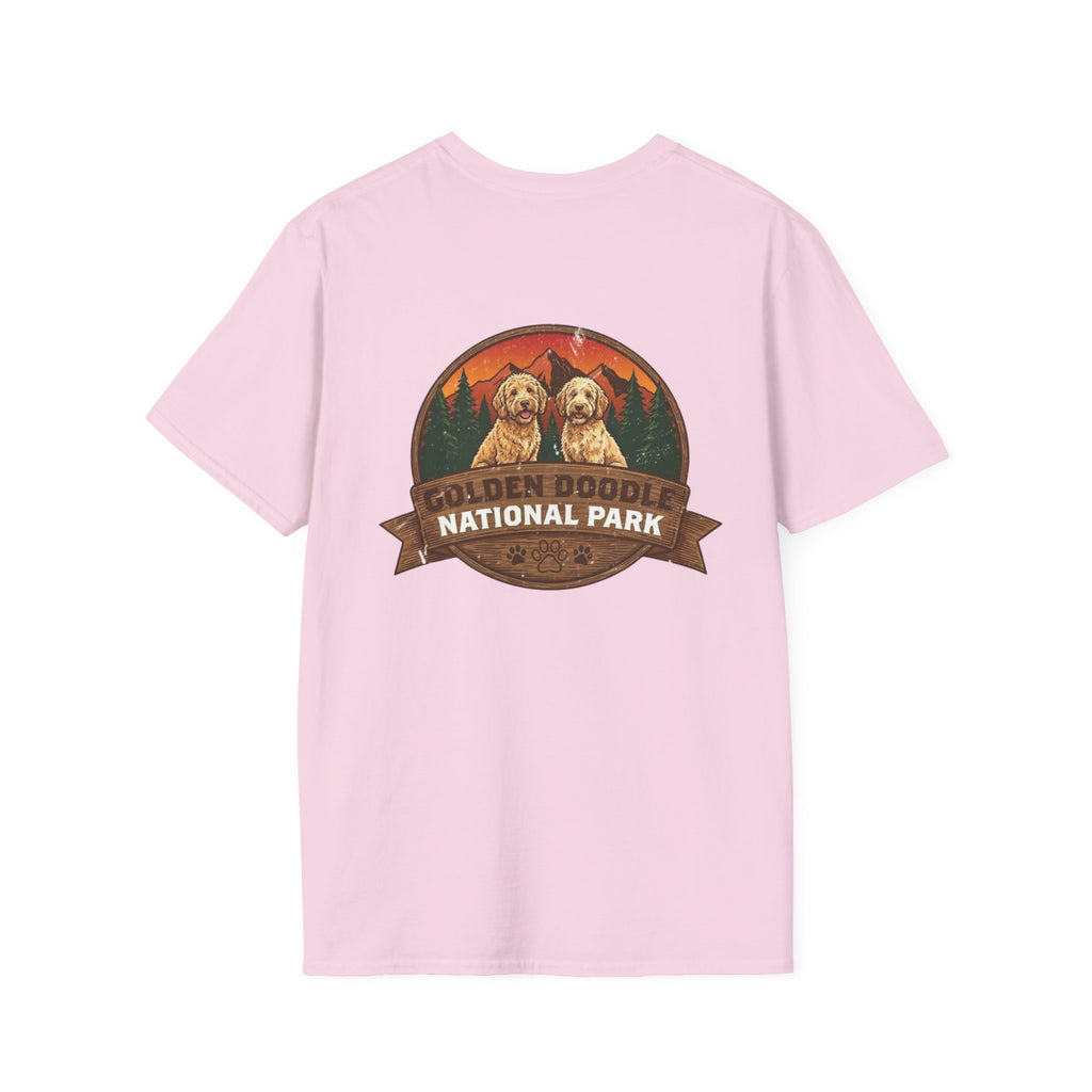 Golden Doodle National Park Staff T-Shirt — Retro Dog Lover Tee