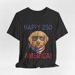 Happy 250 America! Patriotic Goldendoodle Tee