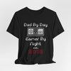 Personalized Dad By Day Gamer By Night T-Shirt — Established 2018 Retro Controller Tee