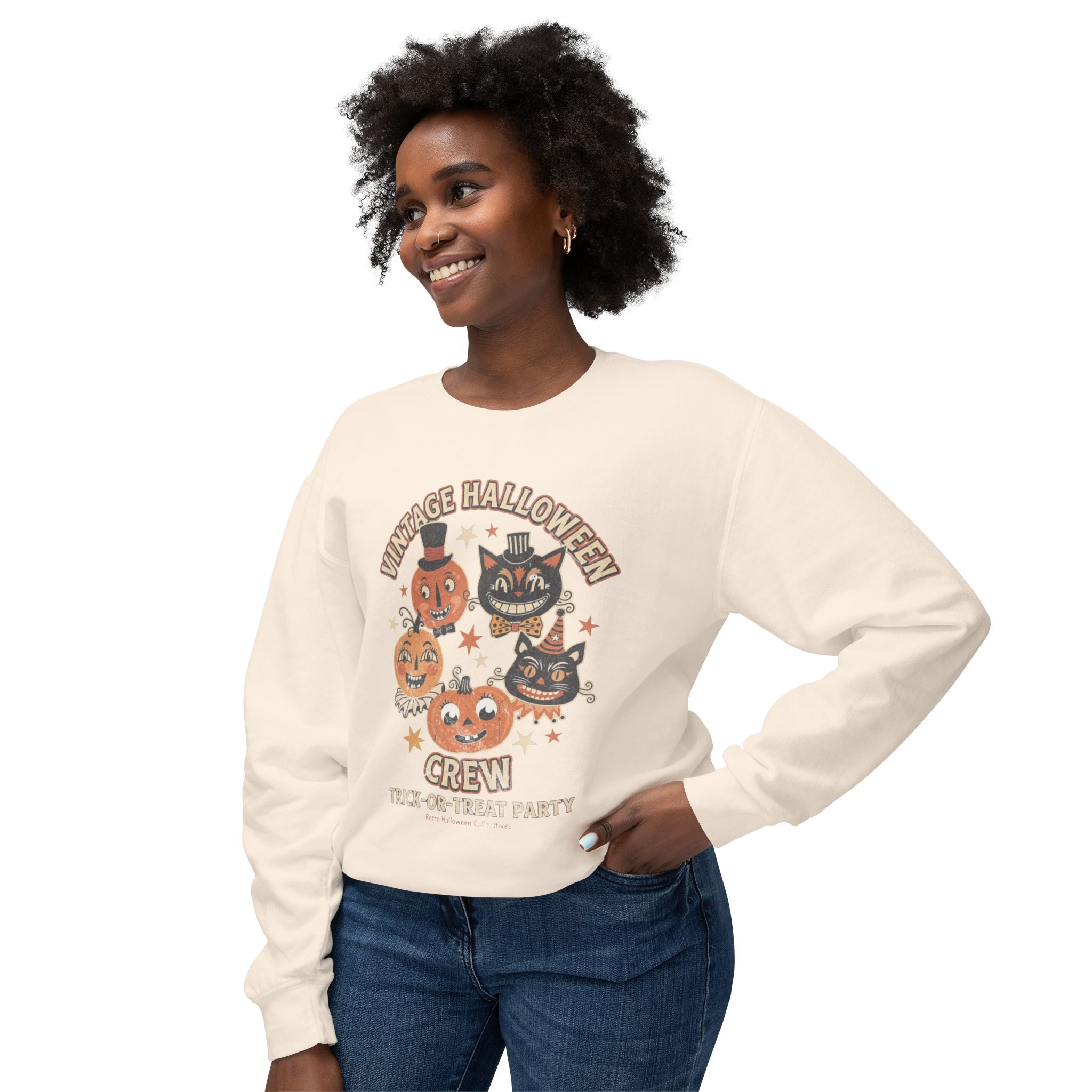 Vintage Halloween Crewneck Sweatshirt — 