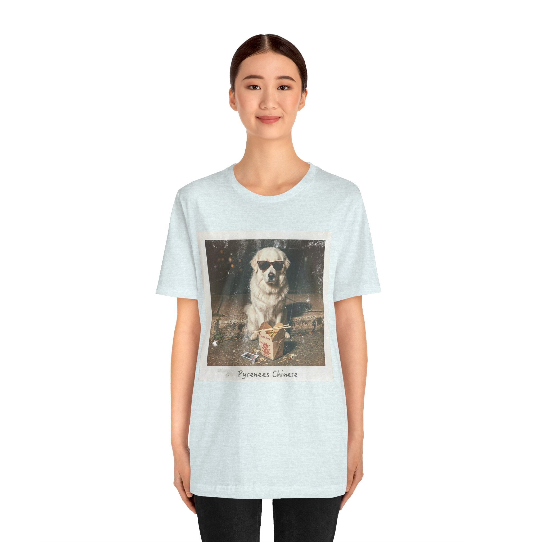Pyreneese Chin Photo Tee — Vintage Pup Graphic T-Shirt