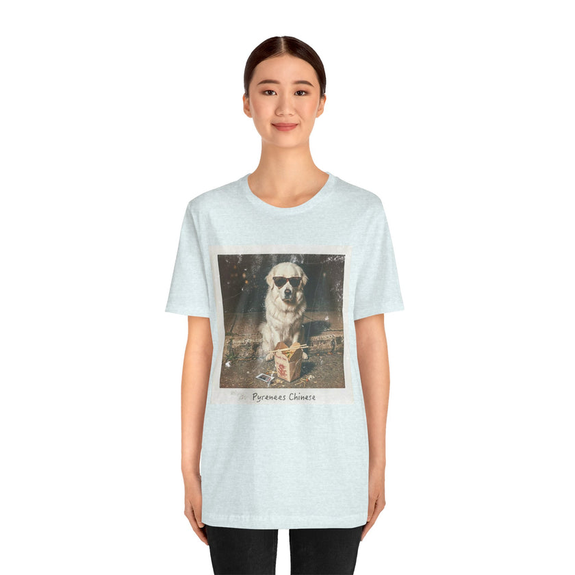 Pyreneese Chin Photo Tee — Vintage Pup Graphic T-Shirt