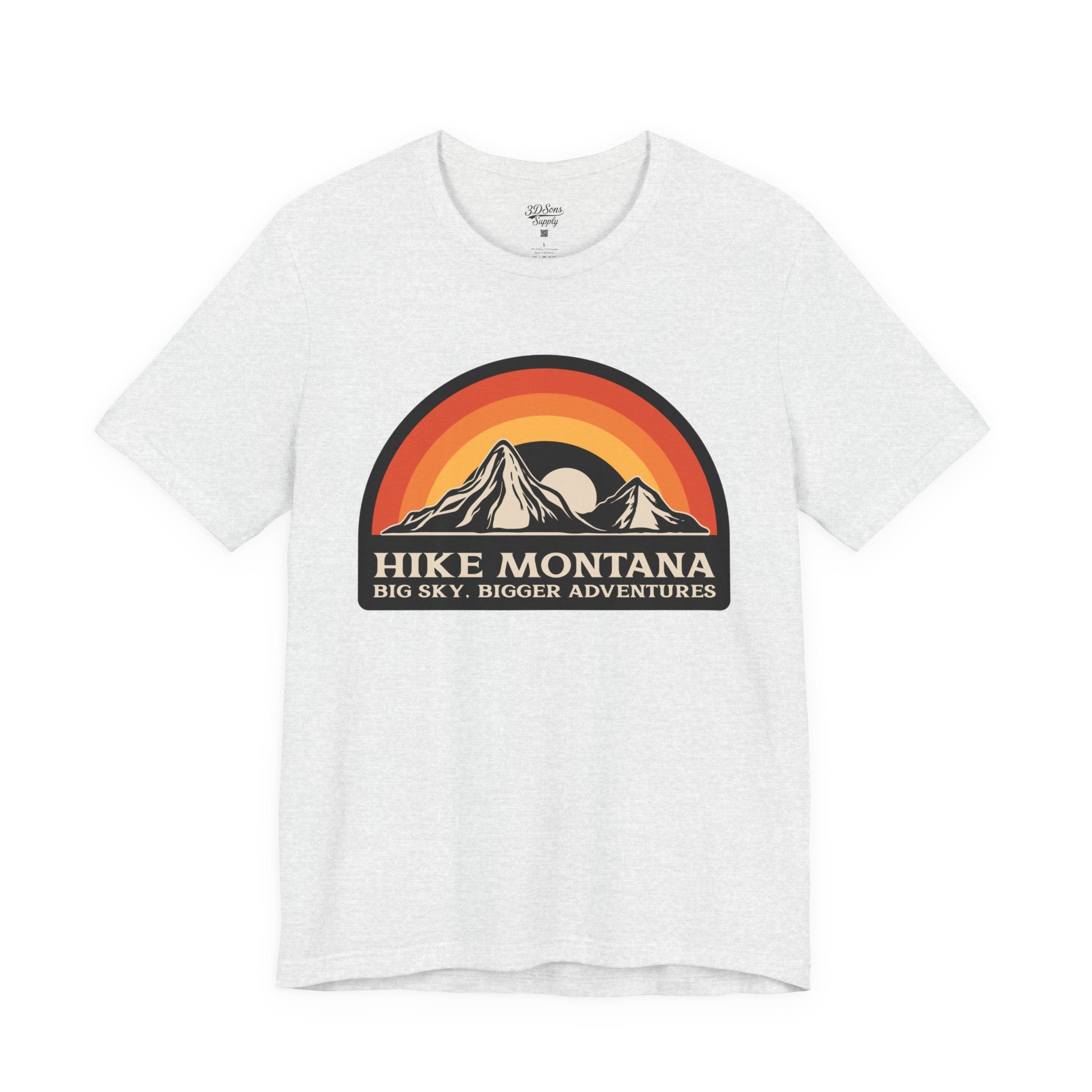 Hike Montana Mountain Adventure T-Shirt — Hiking Graphic Tee