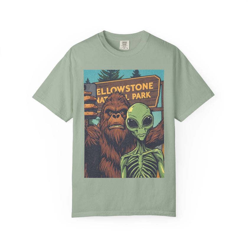 Alien & Bigfoot Yellowstone T-Shirt