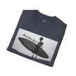 Skeleton Surfer Tee | Retro Black & White Surfing Graphic Shirt – 3D Sons Supply Co