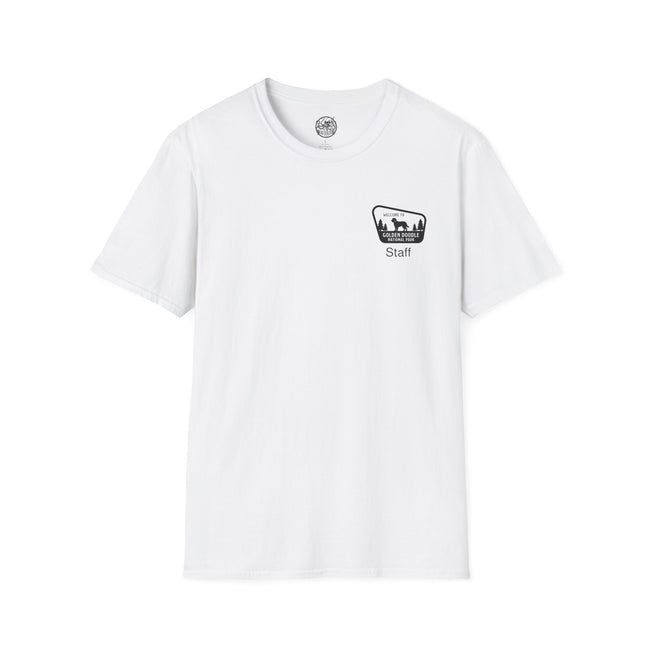 Golden Doodle National Park Staff T-Shirt | Retro Dog Lover Tee – 3D Sons Supply Co