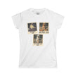 Personalized Polaroid Photo Tee — Custom 3-Image Women's Softstyle