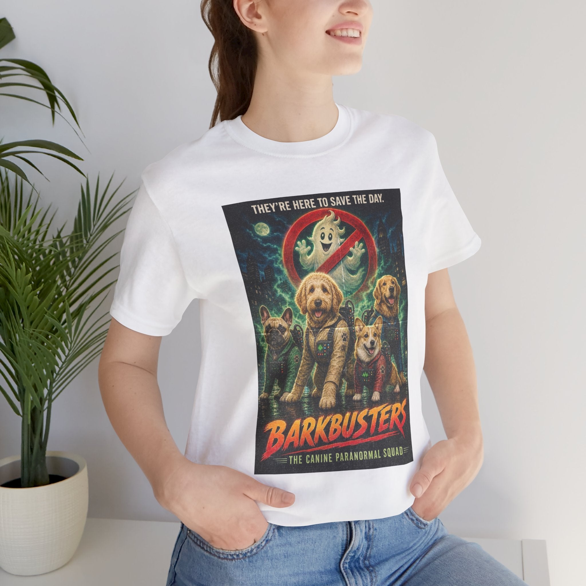 Barkbusters Retro Dog Movie Tee — 