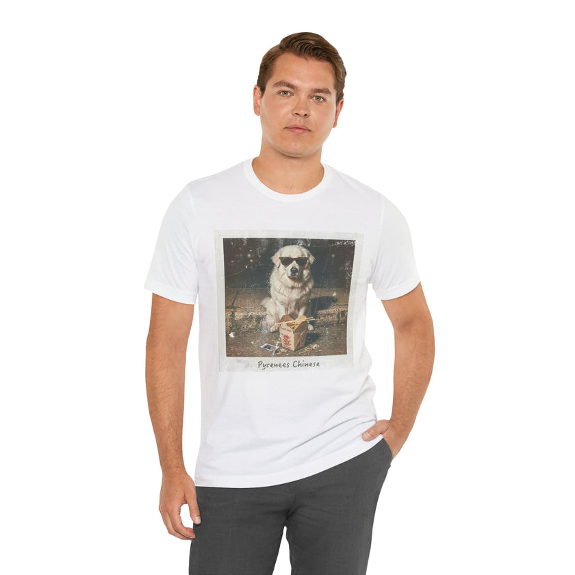 Pyreneese Chin Photo Tee — Vintage Pup Graphic T-Shirt