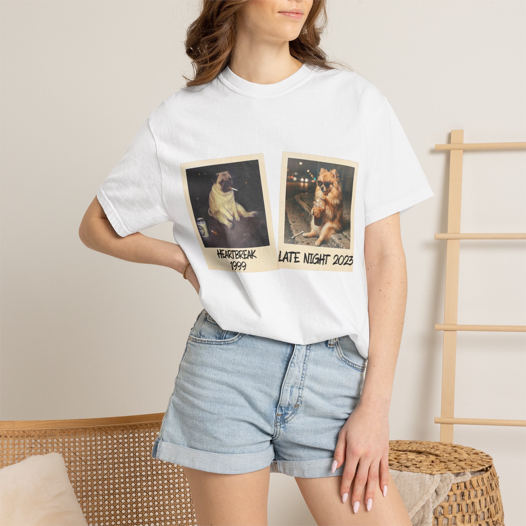 Personalized Polaroid Photo T-Shirt — Custom 2-Image Keepsake