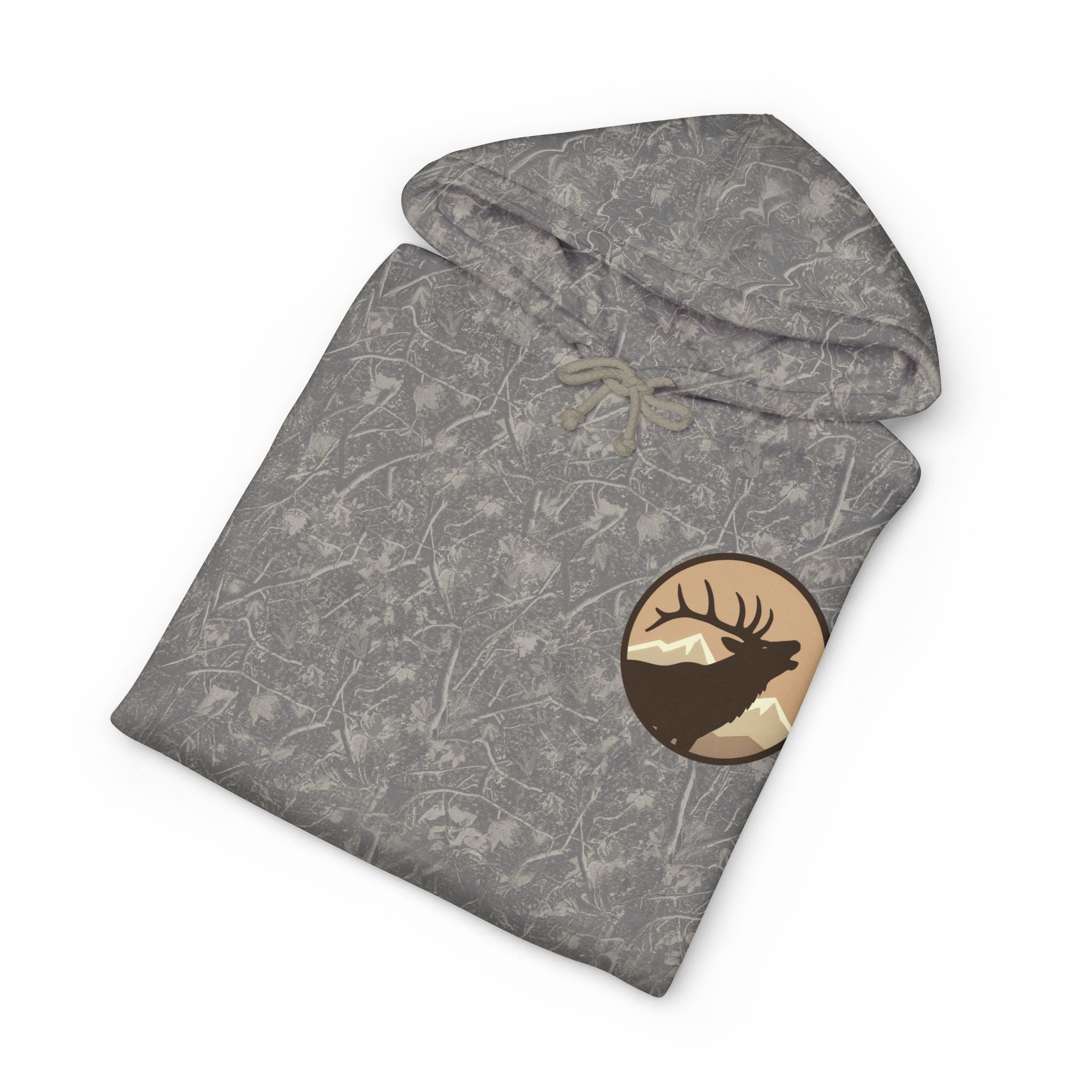 Personalized Elk Hunting Crew Hoodie — Personal Elk Silhouette Pullover