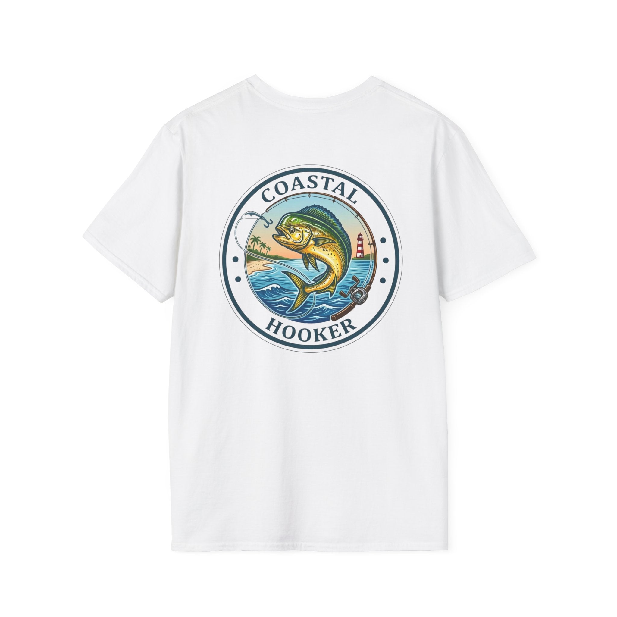 Coastal Hooker Tropical Dorado T-Shirt | Fishing Graphic Tee, Dead Sea Surf