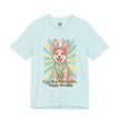Easter Dog Tee — “Eggs Are Overrated...Treats Are Not” Corgi Retro Graphic T-Shirt