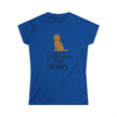 Personalized Karma Golden Doodle Name Tee | Mid Century Dog Shirt