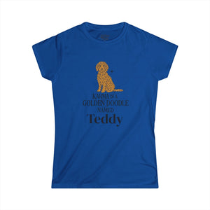 Personalized Karma Golden Doodle Name Tee | Mid Century Dog Shirt