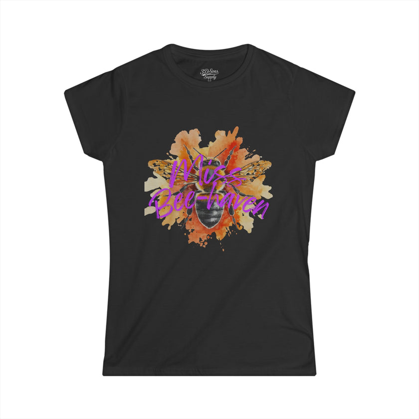 Miss Bee-Haven Women's Tee — Cute Bee Graphic Shirt for Bee Lovers