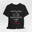 Personalized Dad By Day Gamer By Night T-Shirt,  90's Retro Controller Tee