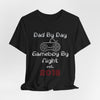 Personalized Dad By Day Gamer By Night T-Shirt,  90's Retro Controller Tee