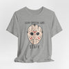 Camp Crystal Lake Staff T-Shirt — Horror Mask Vintage Tee