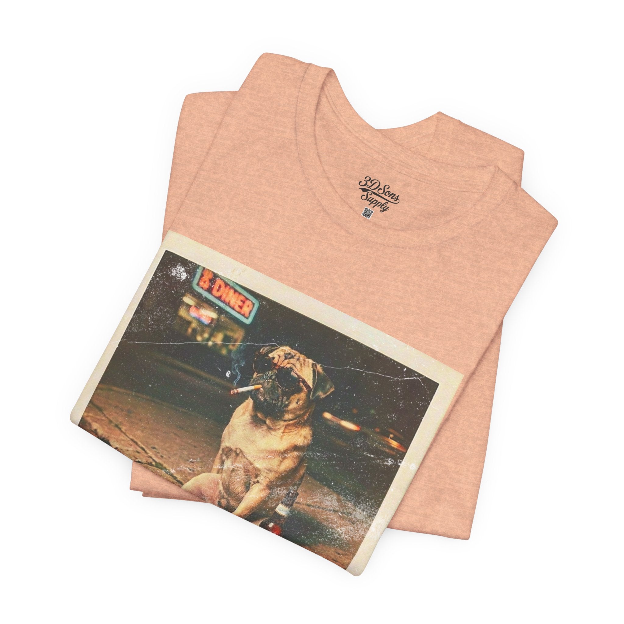 Vintage Pug Photo Tee — 