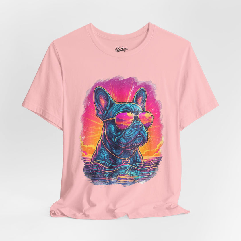 French Bulldog Retro 90s Tee — Vice City Vintage Dog Graphic