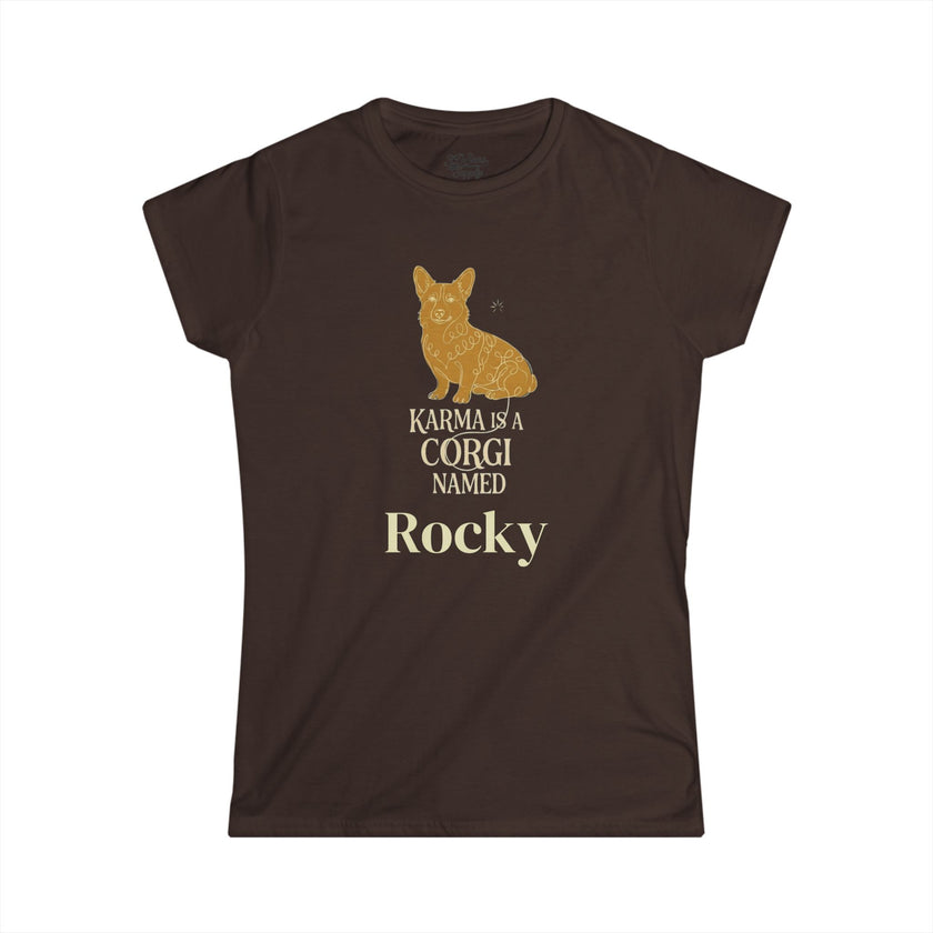 Karma Is A Corgi Named Personalized Tee — Personalized Corgi Illustration Shirt