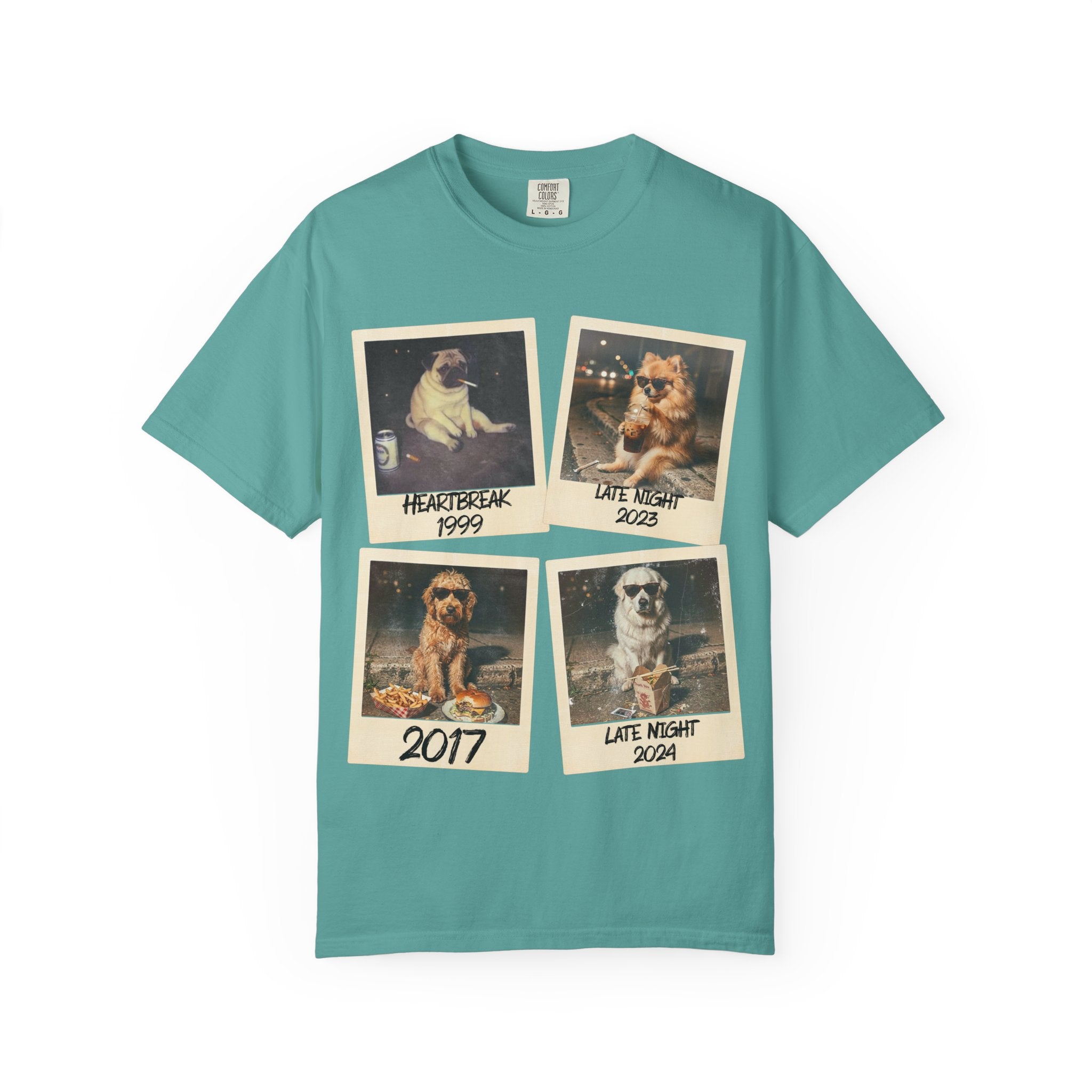 Personalized Polaroid Photo Tee — Custom Image & Text Options