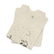 Alien Cowboy Sitting in Desert Tee | Night Sky Lawn Chair
