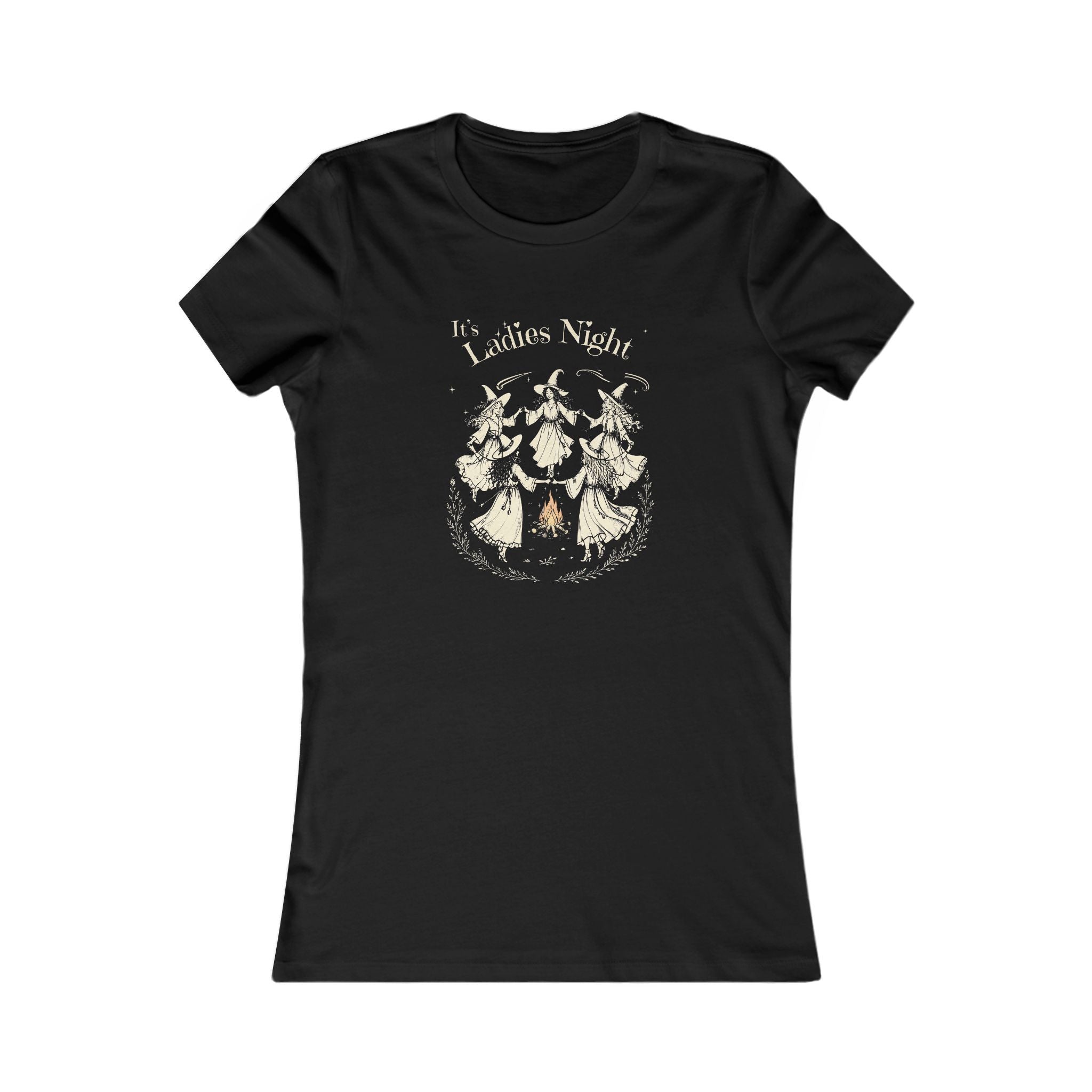 Ladies' Night Floral Witch Tee — 