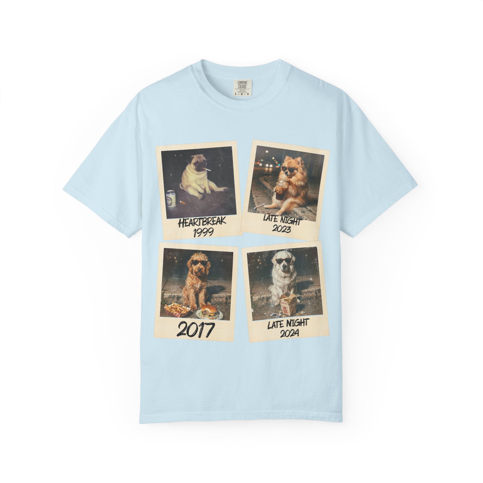 Personalized Polaroid Photo Tee — Custom Image & Text Options