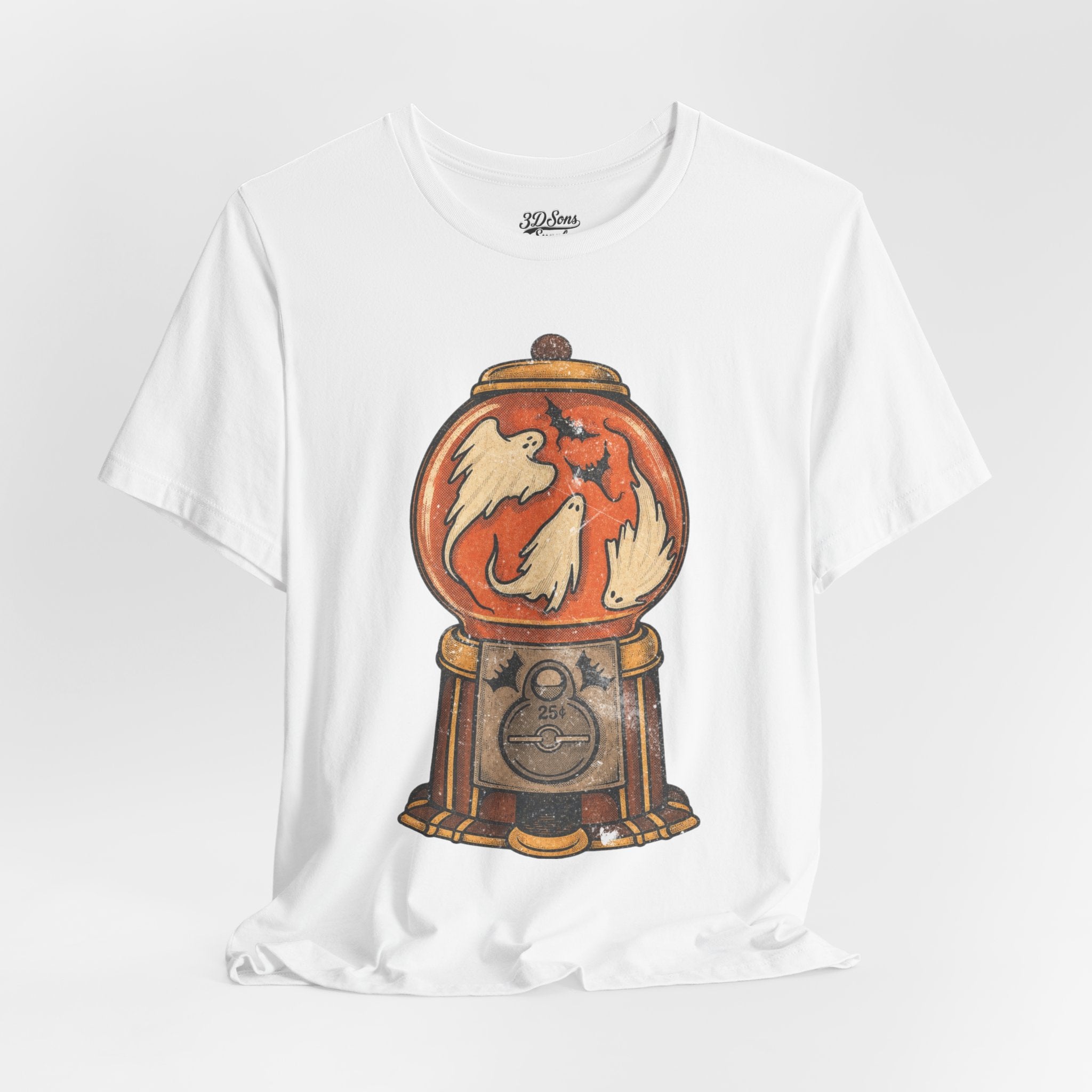 Gumball Ghosts Tee — Vintage Halloween Gumball Machine T-Shirt