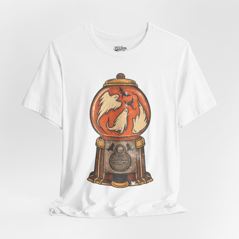 Gumball Ghosts Tee — Vintage Halloween Gumball Machine T-Shirt