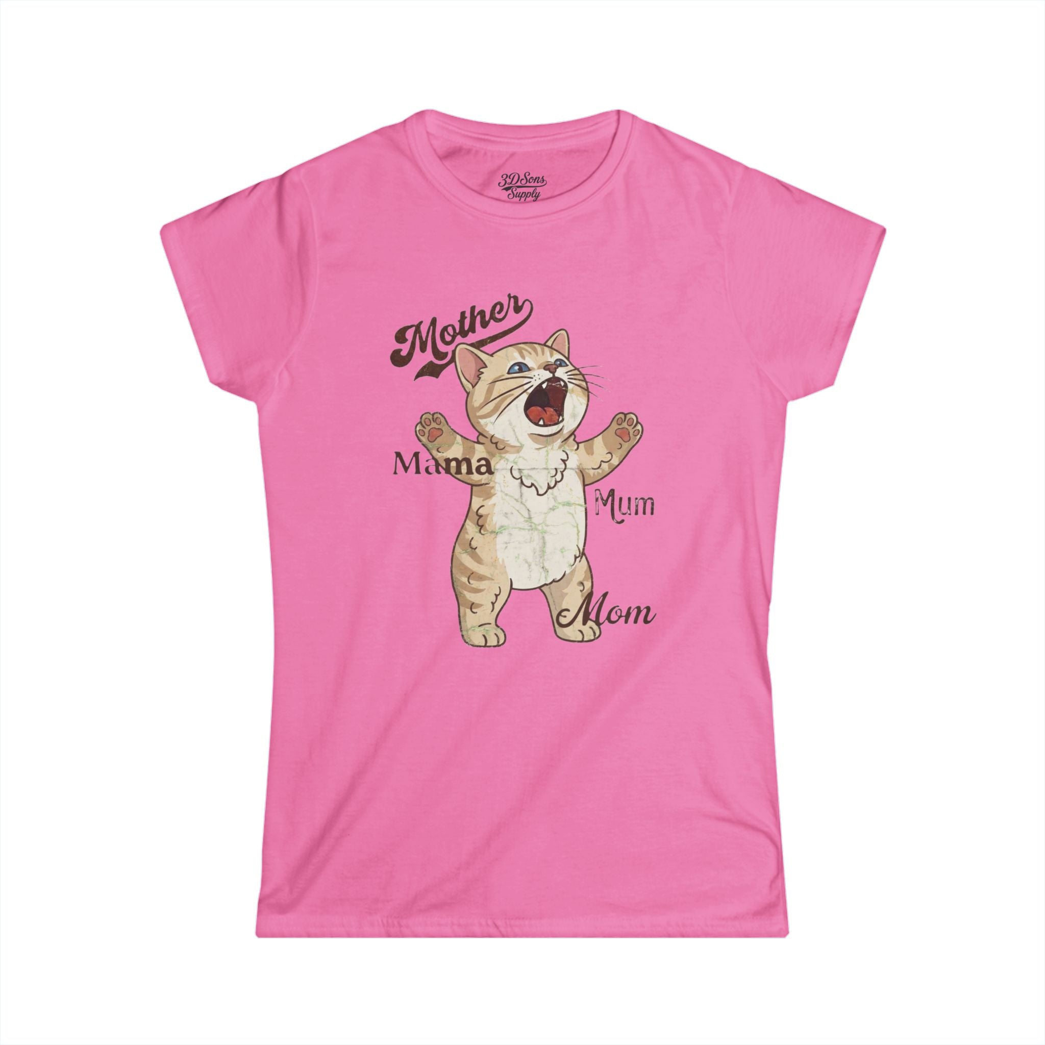Mother's Day Kitten Mama T-Shirt — Mother's Day Kitty Cat Mom Tee