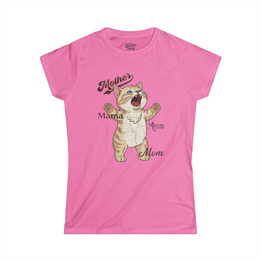 Mother's Day Kitten Mama T-Shirt — Mother's Day Kitty Cat Mom Tee