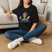 American Alien with Hot Dog and Beer T-Shirt | USA Flag Cap Fourth of July