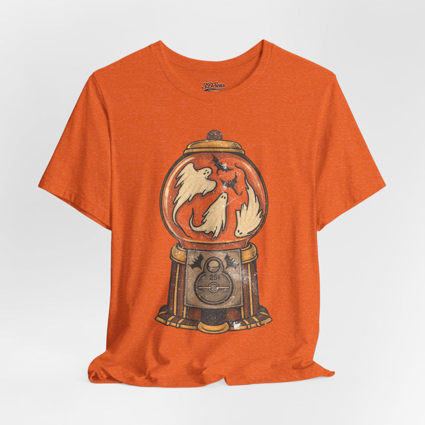 Gumball Ghosts Tee — Vintage Halloween Gumball Machine T-Shirt