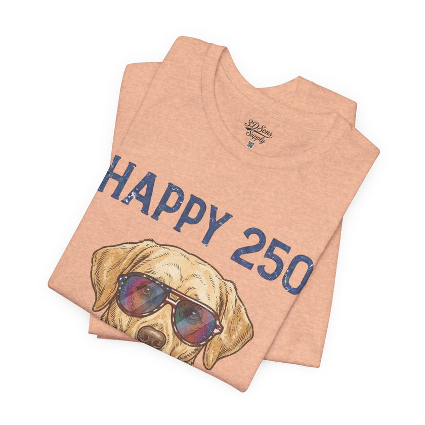 Patriotic Lab Dog Tee — 