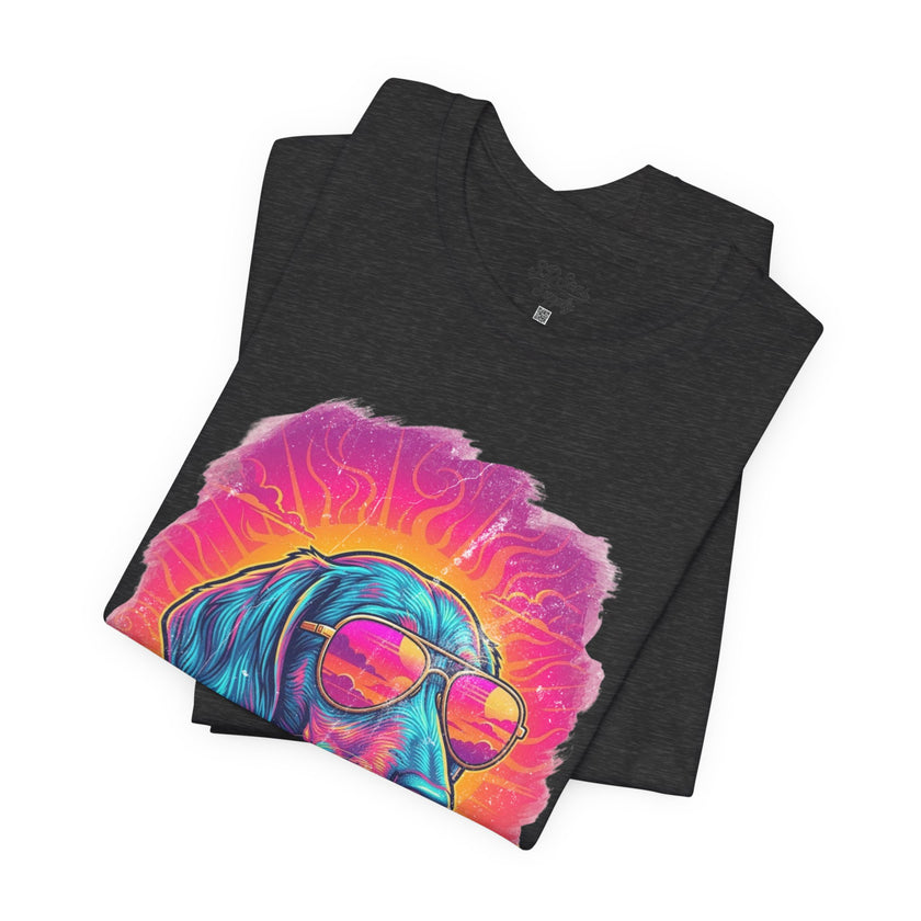 Dachshund Vice City Retro Tee 90's style