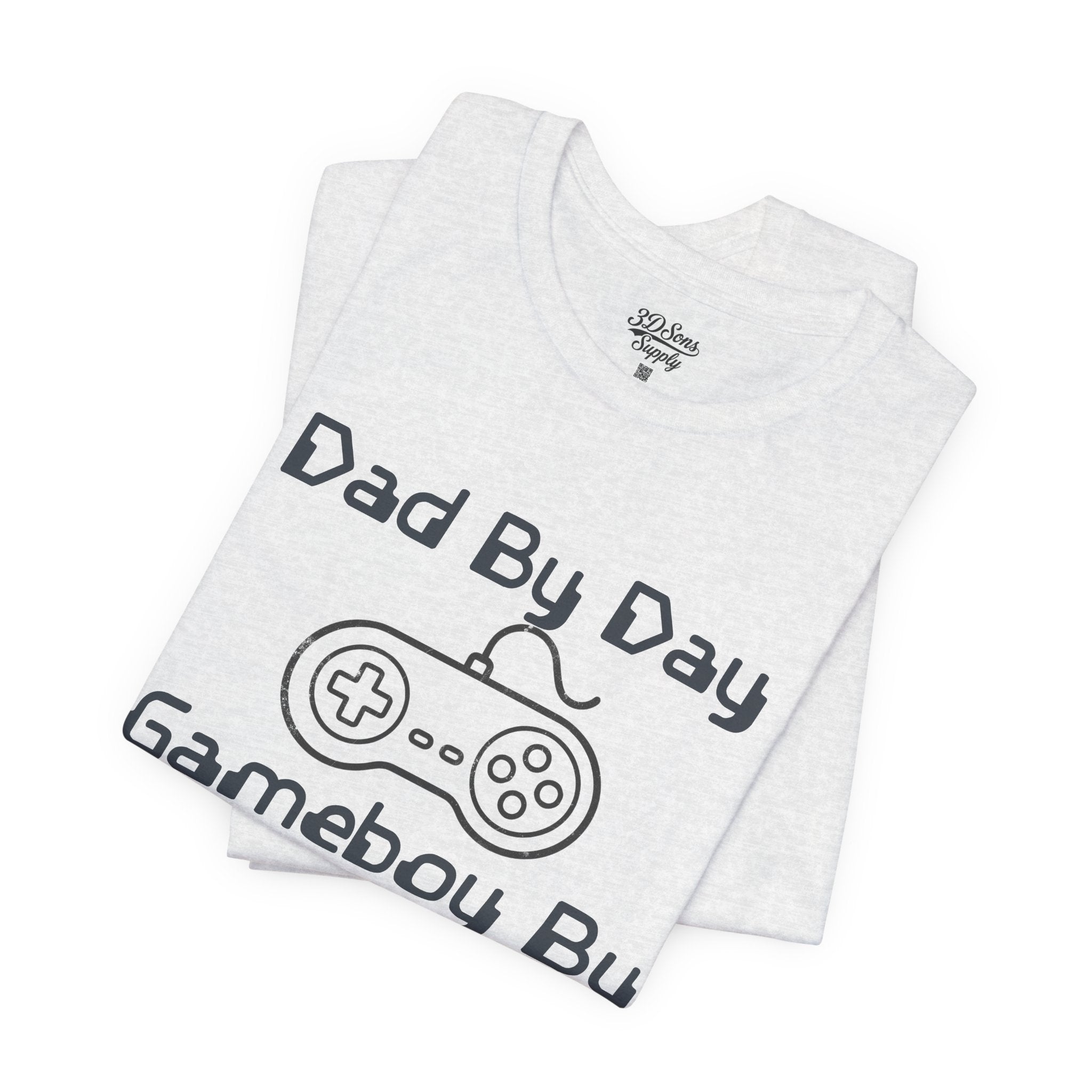 Personalized Dad By Day Gamer By Night T-Shirt,  90's Retro Controller Tee