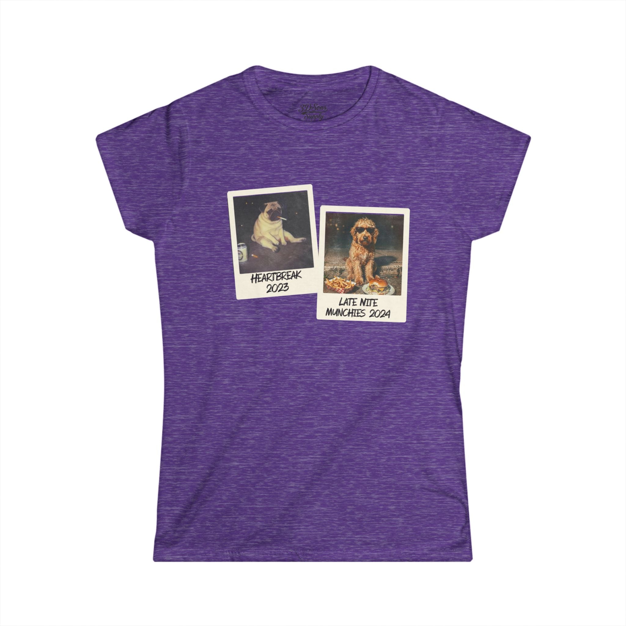 Personalized Polaroid Photo Women's Tee — Custom 2-Image Keepsake
