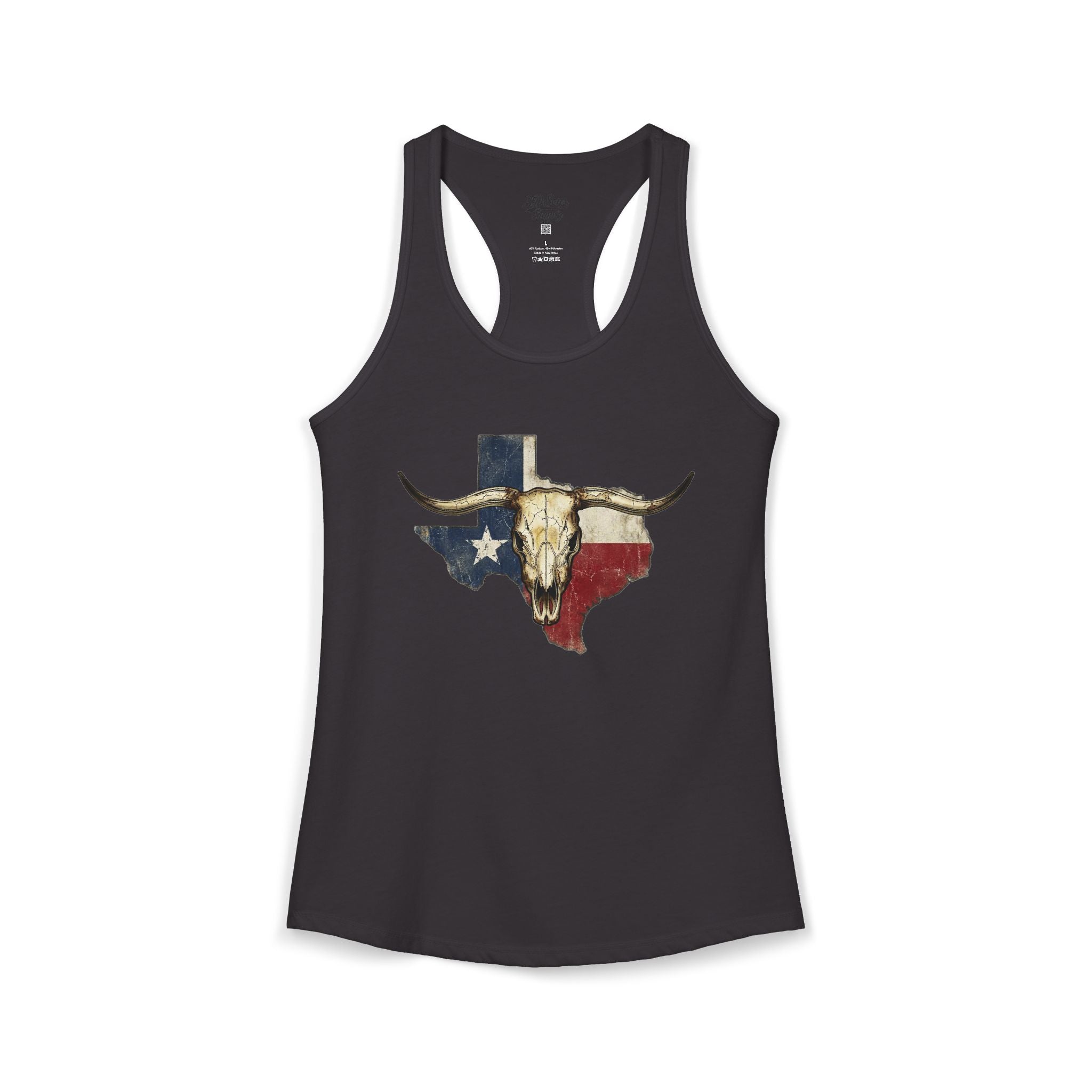 Texas Longhorn Skull Women's Racerback Tank