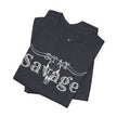 Stay Savage Longhorn Tee - Vintage Texas Skull T-Shirt
