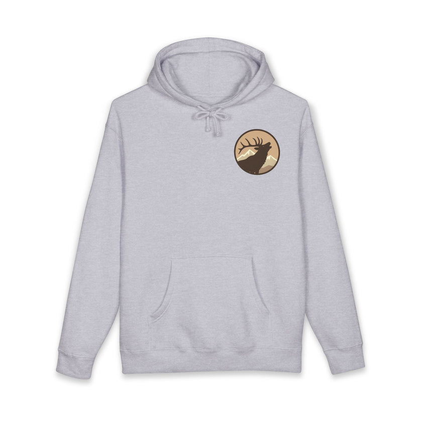 Personalized Elk Hunting Crew Hoodie — Personal Elk Silhouette Pullover